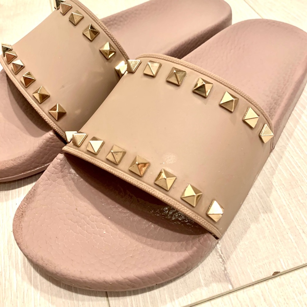 Valentino Garavani rockstud slide sandal
